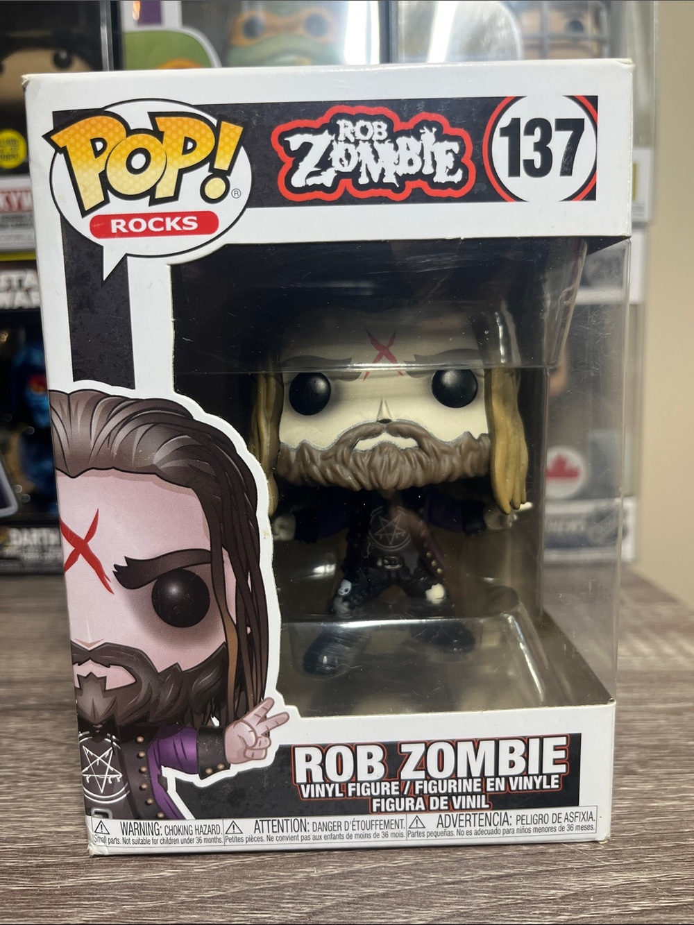Funko Pop! Rocks Rob Zombie Vinyl Figure - Black, White, Purple